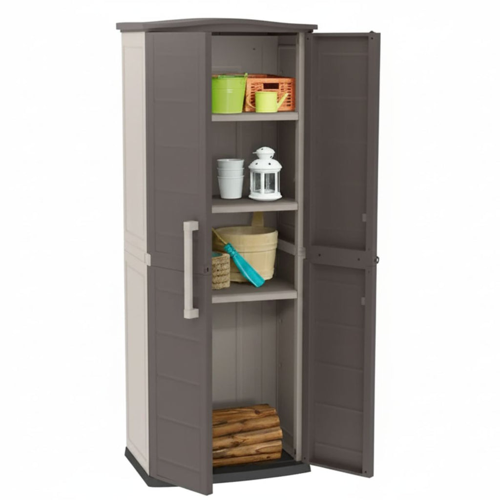Gabinete Alto Keter Boston Compact Beige y Marron