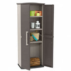 Gabinete Alto Keter Boston Compact Beige y Marron