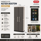 Gabinete Alto Keter Boston Compact Beige y Marron