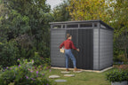 Cobertizo de Jardin Keter Cortina 9x7 Gris 2.79m x 2.18m x 2.26m
