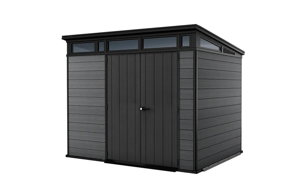 Cobertizo de Jardin Keter Cortina 9x7 Gris 2.79m x 2.18m x 2.26m