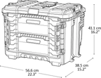Caja de Herramientas Keter ROC Pro Gear 2.0 XL Negra