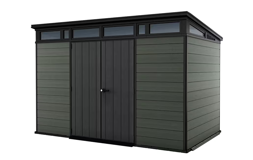 Cobertizo de Jardin Keter Cortina 11x7 Gris