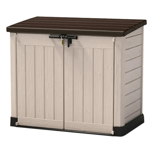 Baul de Almacenamiento Exterior Keter Store It Out Max Marron y Beige