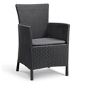 Silla de Jardin Iowa con Apoyabrazos Grafito