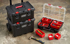 Carro de Herramientas Keter Stack-N-Roll – Caja y Organizador, 3 Piezas