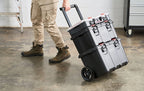 Carro de Herramientas Keter Stack-N-Roll – Caja y Organizador, 3 Piezas