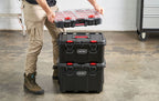 Carro de Herramientas Keter Stack-N-Roll – Caja y Organizador, 3 Piezas