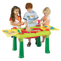 Mesa De Juego Infantil con Division Para Agua Y Arena Color Verde Lima