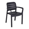 Silla de jardin Keter Tisara grafito con descansabrazos