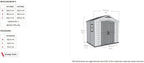 Cobertizo Factor 6x8 Almacenamiento para Jardin