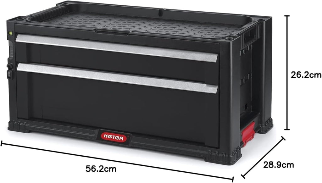 Caja de Herramientas 2 Cajones Deslizantes