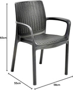 Set de 4 Sillas de Comedor Bali