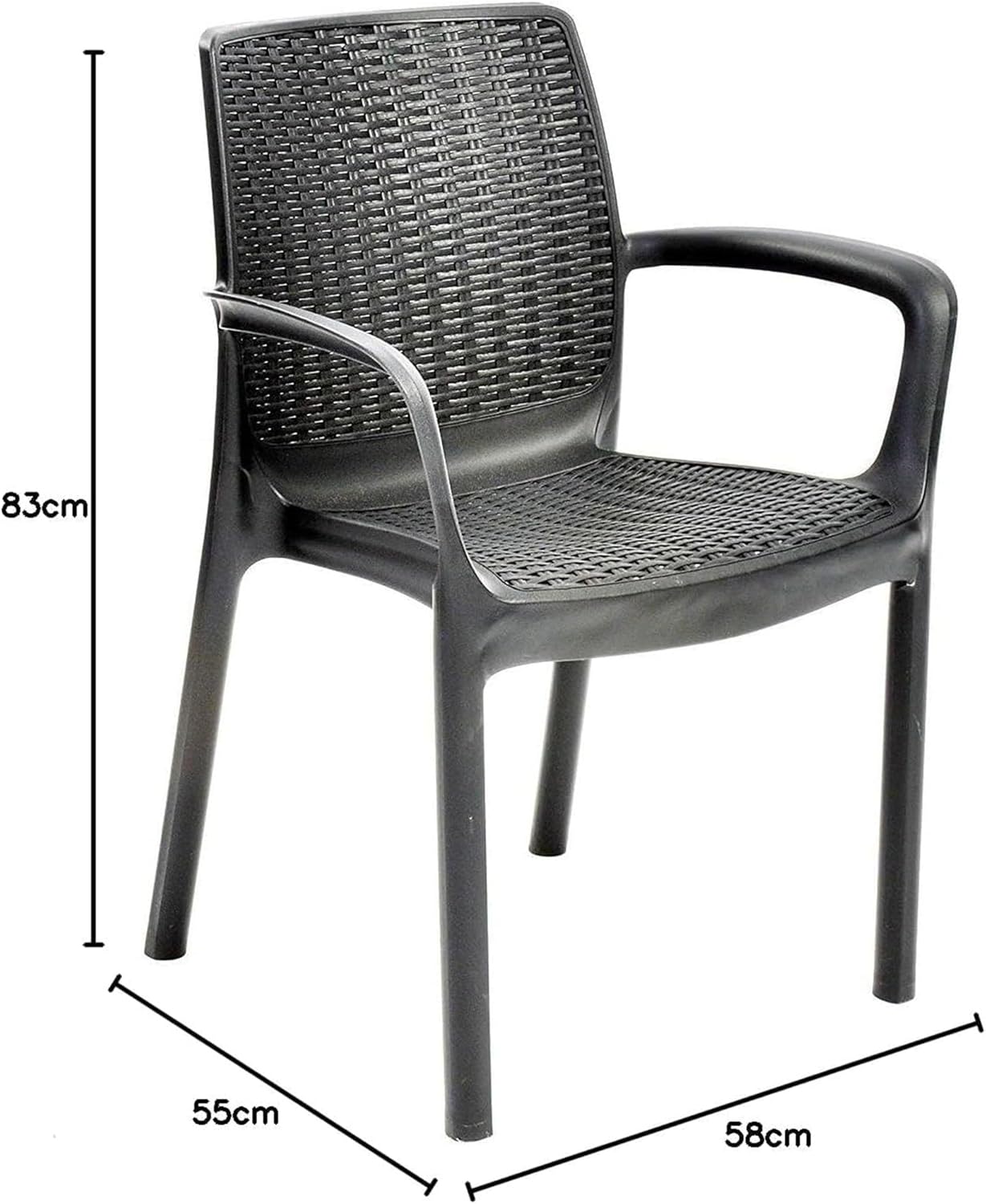 Set de 4 Sillas de Comedor Bali
