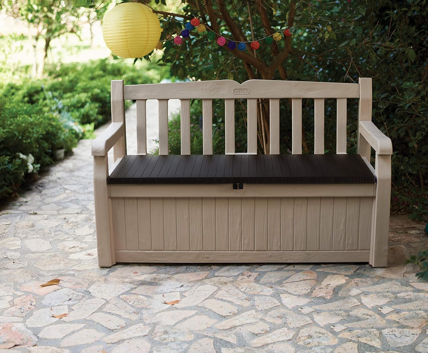 Banco de Jardin con Almacenamiento Eden