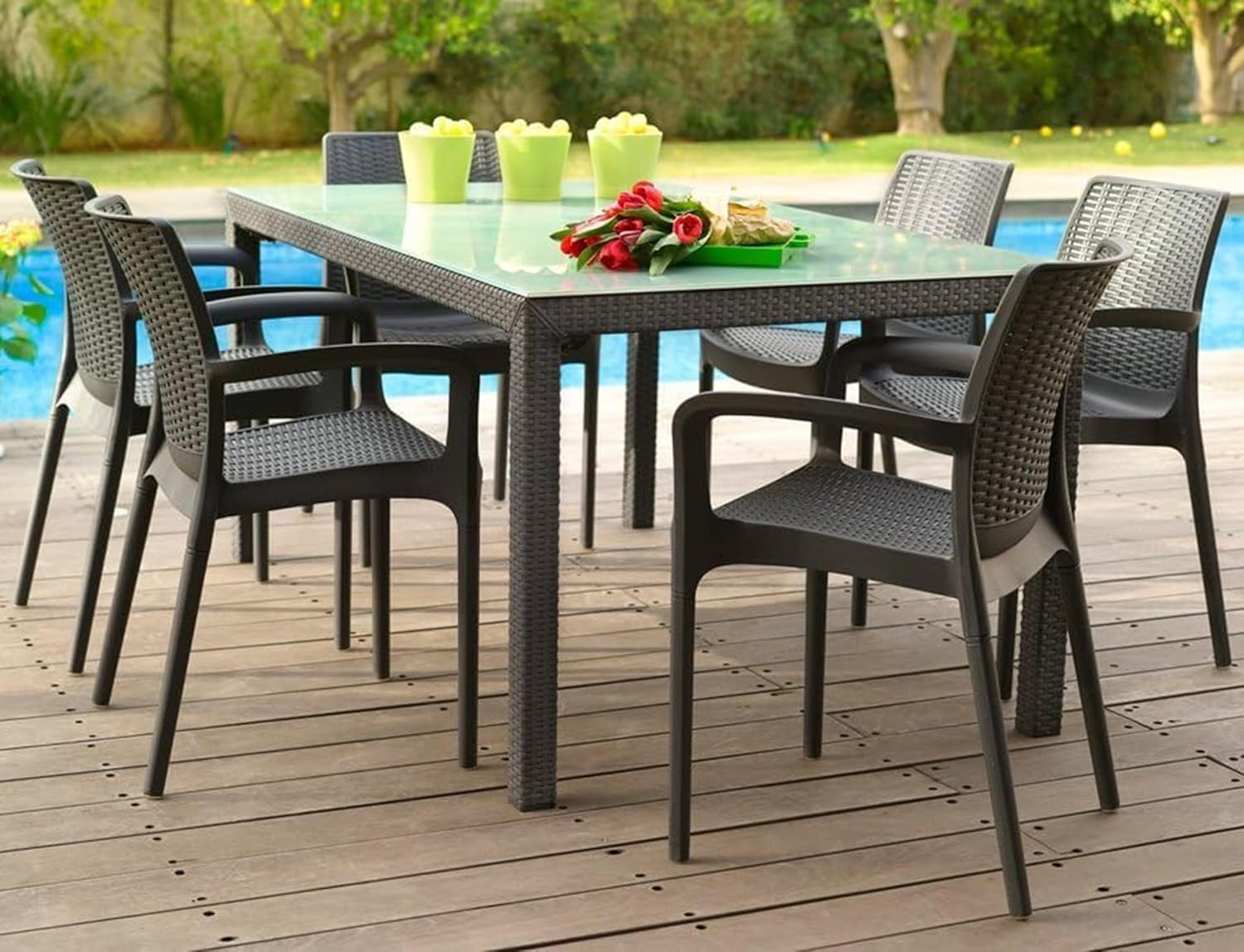Set de 4 Sillas de Comedor Bali
