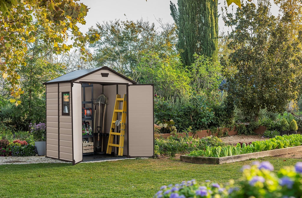 Cobertizo Exterior Manor 6x5 Beige