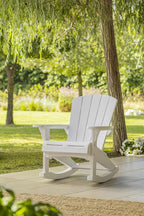 Silla de Jardin Mecedora Adirondack Blanco