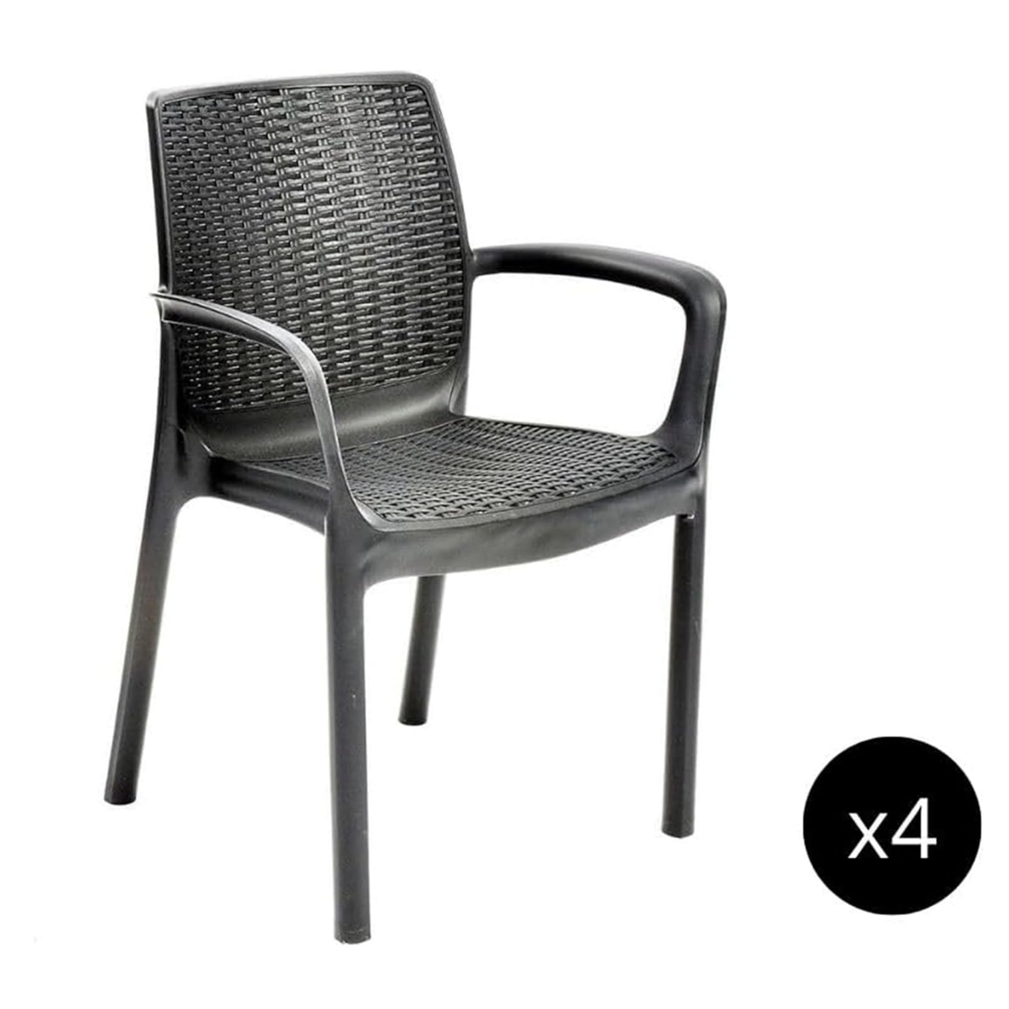 Set de 4 Sillas de Comedor Bali