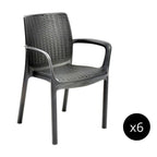 Set de 6 Sillas de Comedor Bali