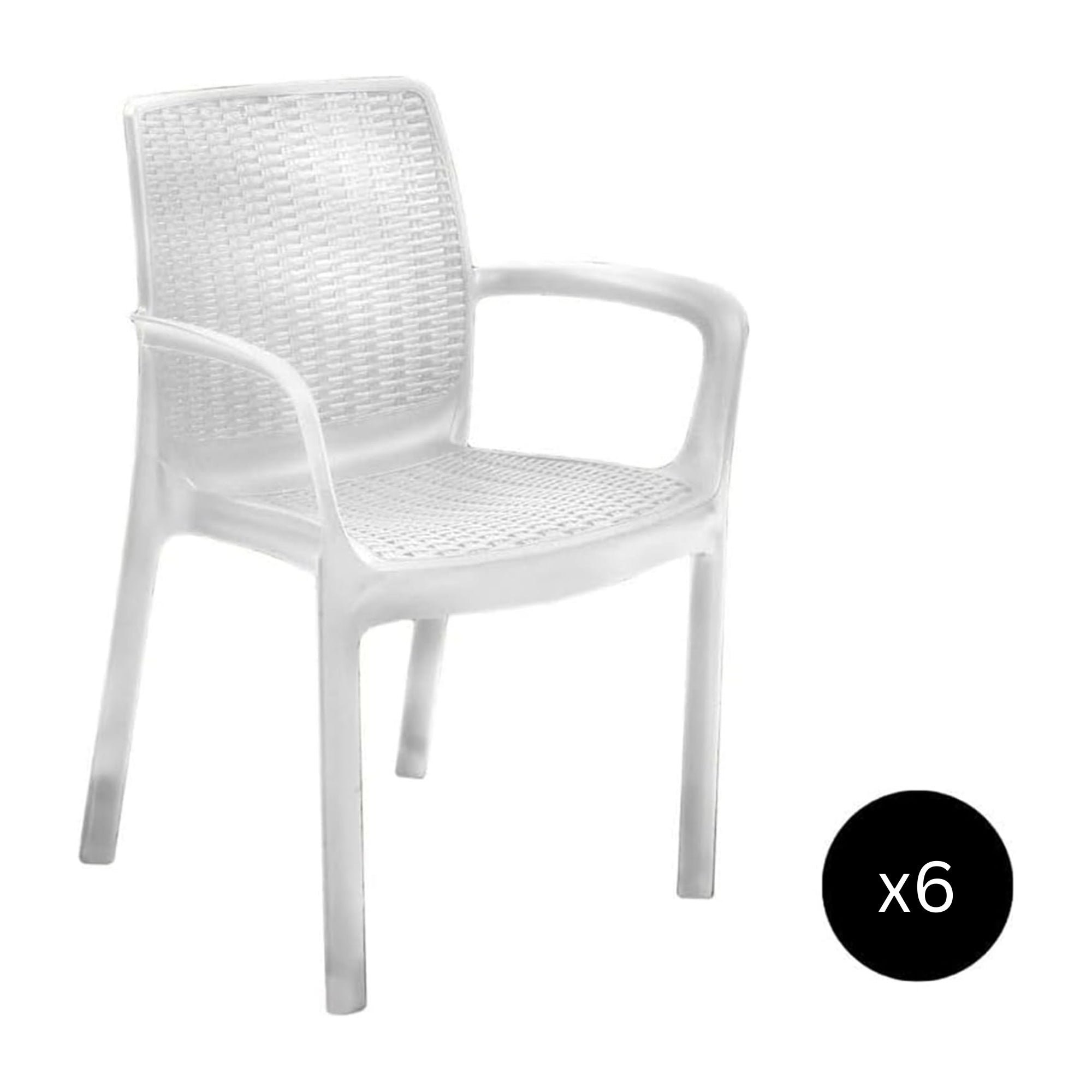 Set de 6 Sillas de Comedor Bali