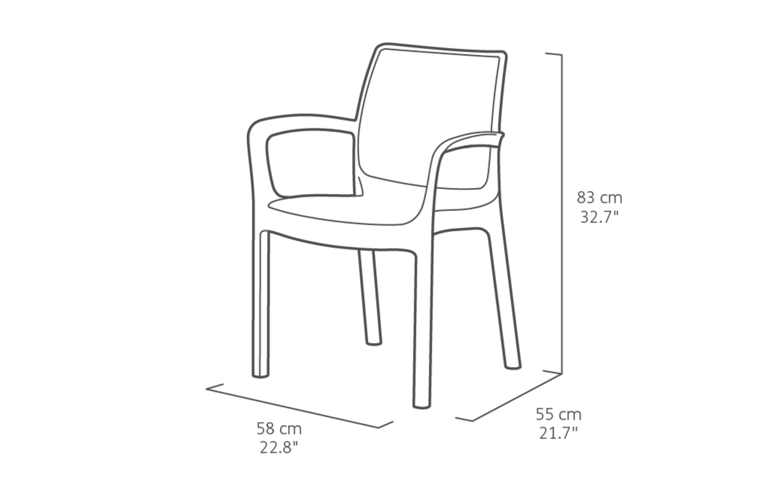 Silla para Jardin Bali