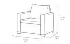 Sofa de Jardin California Individual x2