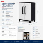 Armario De Almacenamiento Space Winner Base De Resina