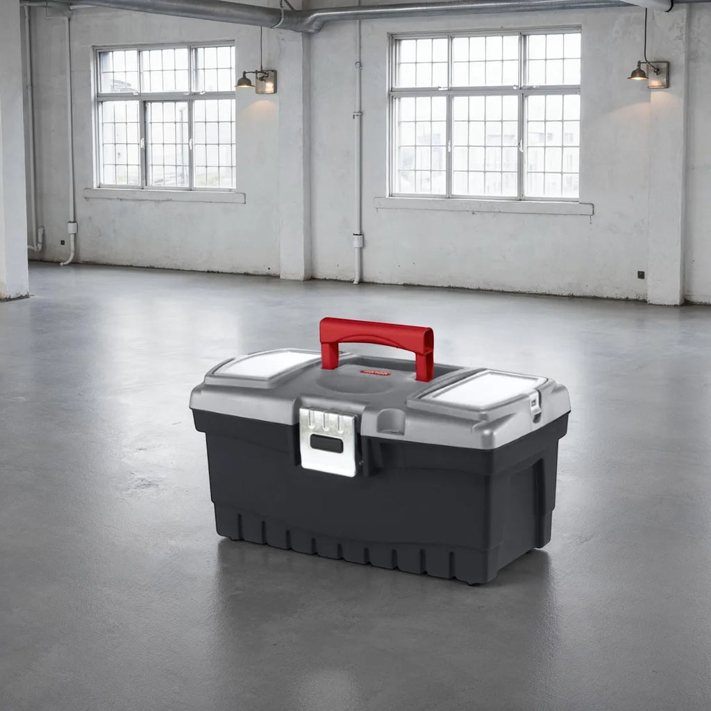 Caja De Herramientas Titan 40cm Con Herrajes De Metal