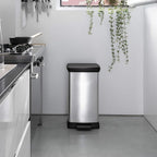 Cesto de Basura Deco Bin Rectangular 50L Metálico