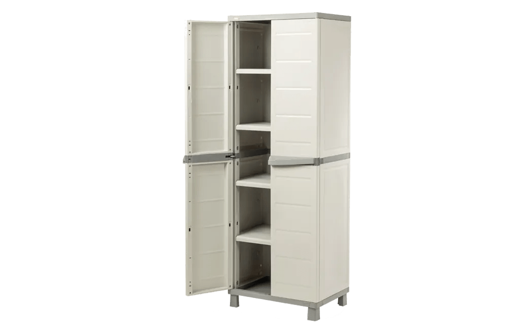Gabinete de Almacenamiento Keter Basic Utility Matrix Gris Claro