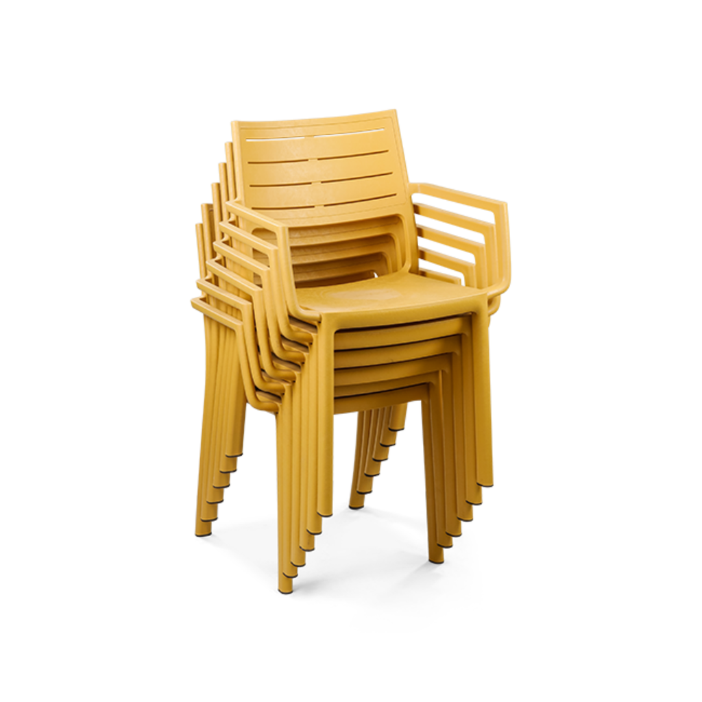 Set de 4 Sillas de Exterior Metaline