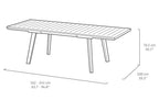 Mesa Extensible de Jardin Harmony Capuccino