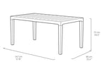 Mesa de Jardin Harmony Capuccino