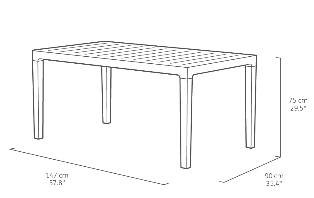 Mesa de Jardin Harmony Capuccino