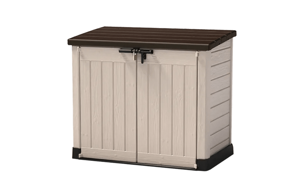 Baul de Almacenamiento Exterior Keter Store It Out Max Marron y Beige