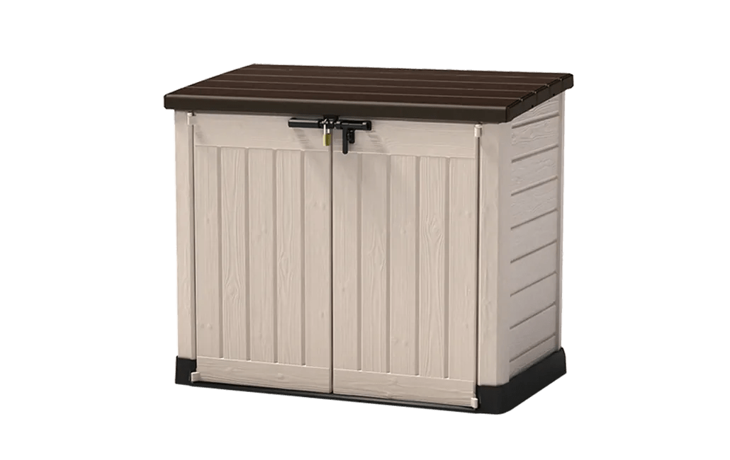 Baul de Almacenamiento Exterior Keter Store It Out Max Marron y Beige