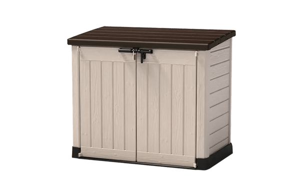 Baul de Almacenamiento Exterior Keter Store It Out Max Marron y Beige