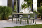 Silla Metaline Verde con mesa Porto