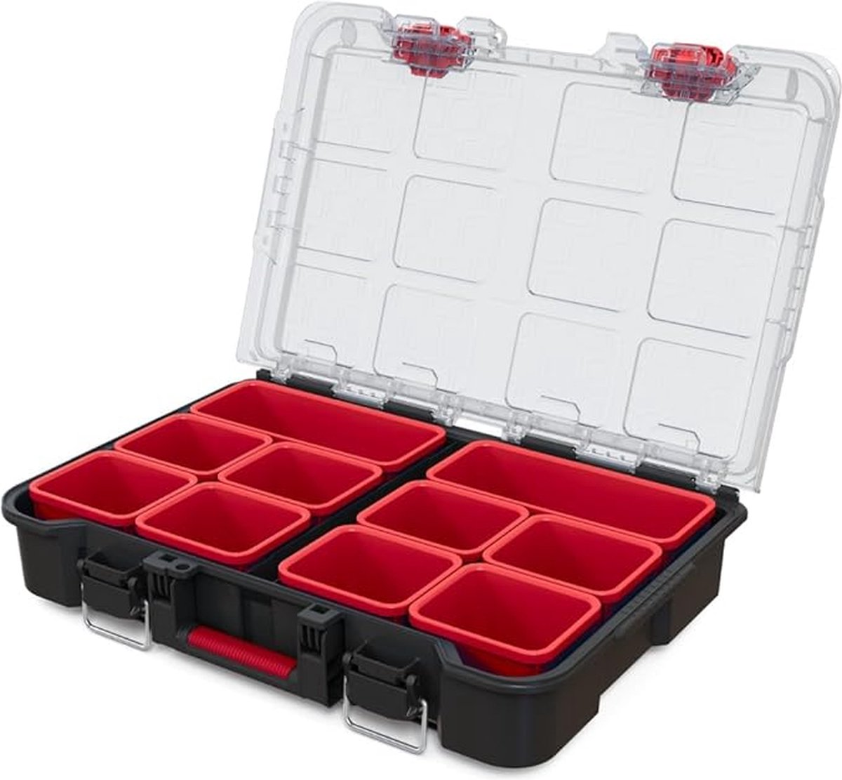 Carro de Herramientas Keter Stack-N-Roll – Caja y Organizador, 3 Piezas