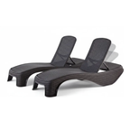 Camastro de Jardín Keter Atlantic – Set de 2, Respaldo 4 Posiciones