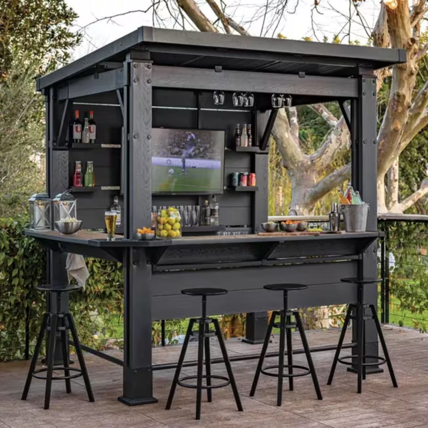 Gazebo Bar Keter Signature Nogal