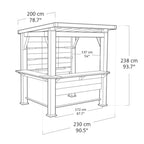 Gazebo Bar Keter Signature Nogal
