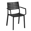 Silla Metaline Negro detalle