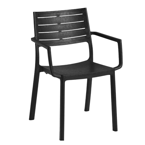 Silla Metaline Negro detalle