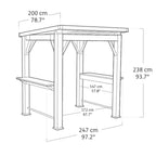 Gazebo para Parrilla Keter Signature Nogal