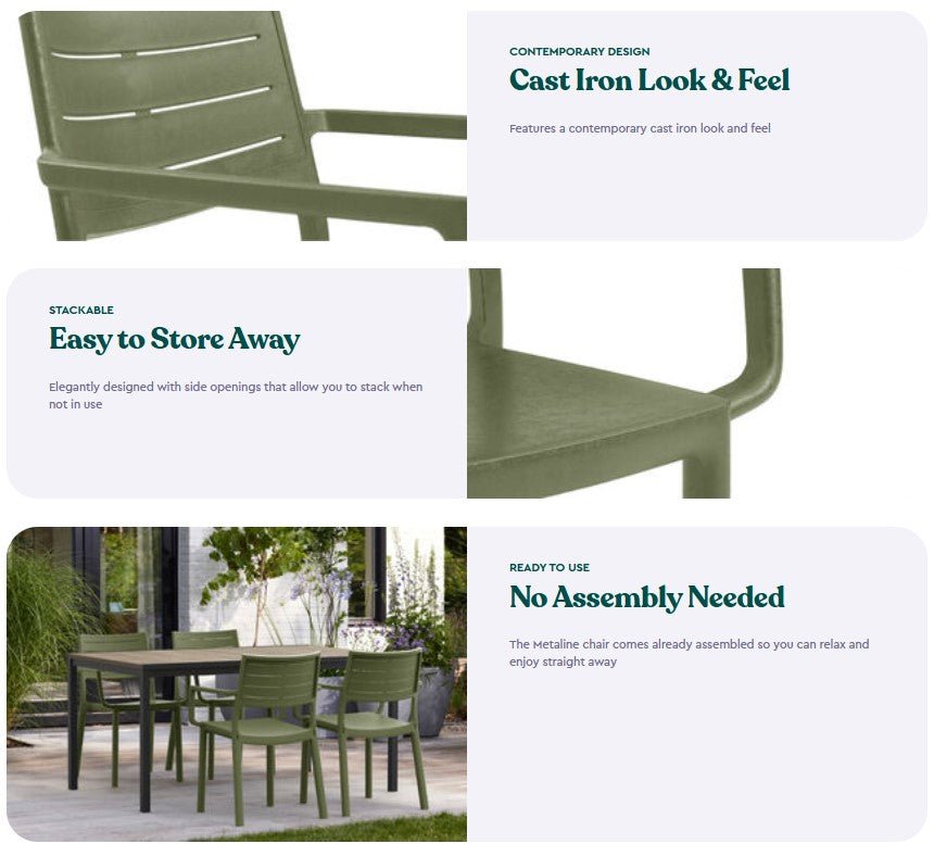 Silla Metaline Verde