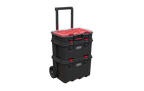 Carro de Herramientas Keter Stack-N-Roll – Caja y Organizador, 3 Piezas
